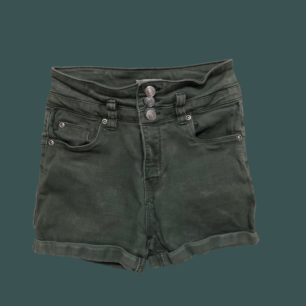 URBAN GIRLS, Shortie Stretchable Short, Khaki, 10-12, Youth